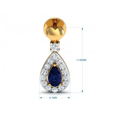 Anchita Sapphire Diamond Earrings